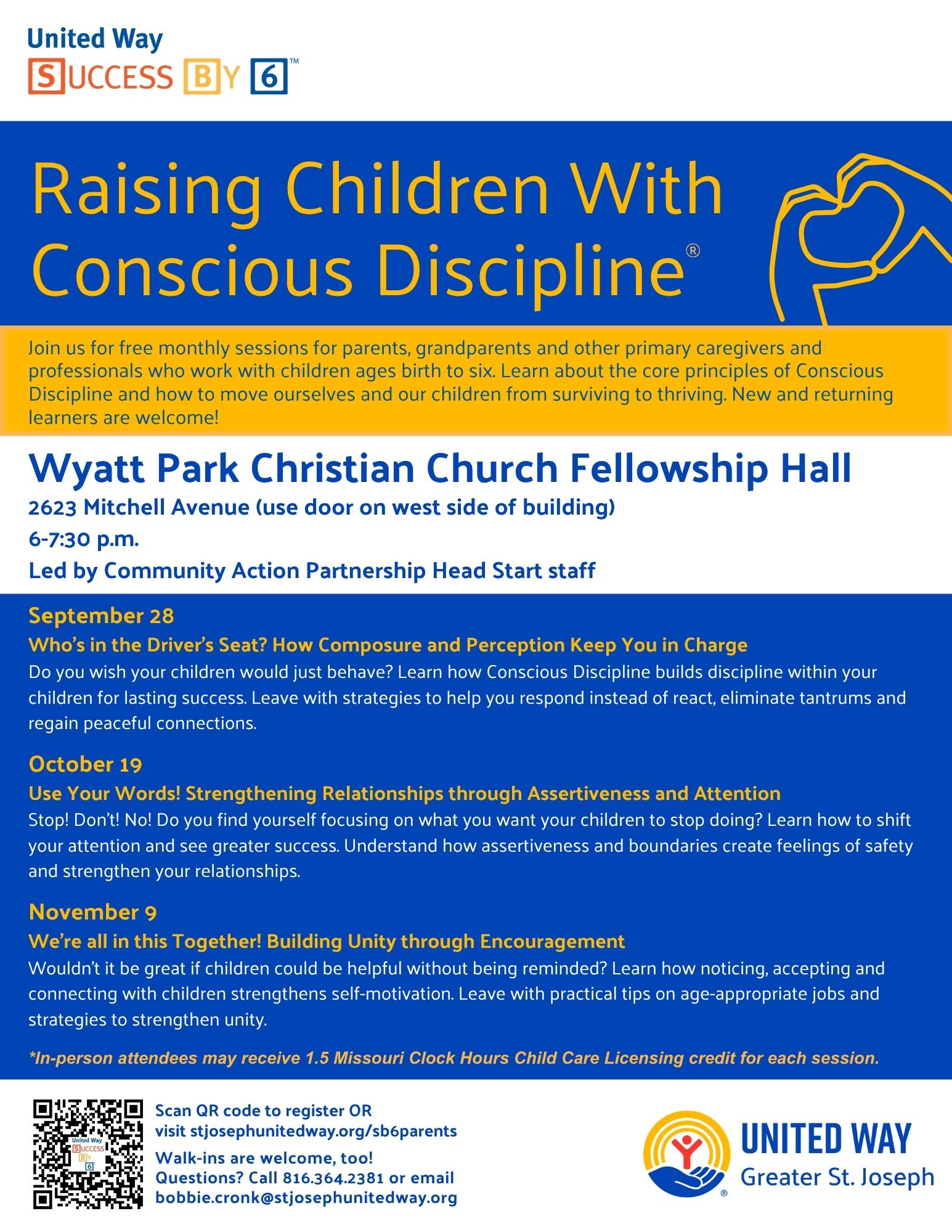 Raising Children with Conscious Discipline Flyer