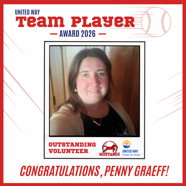 United Way TEAM PLayer - Penny Graeff