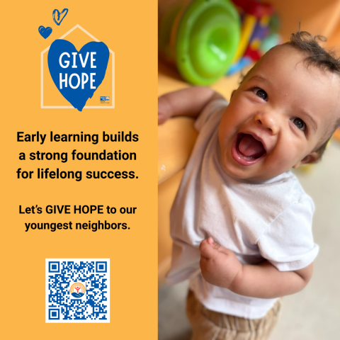 Let’s GIVE HOPE to our youngest neighbors.