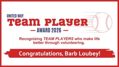 Barb Loubey Recognized with United Way TEAM PLAYER Award