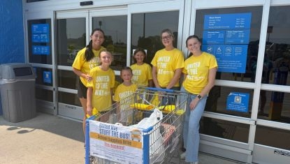 Community Supports United Way STUFF THE BUS! School Supplies Drive